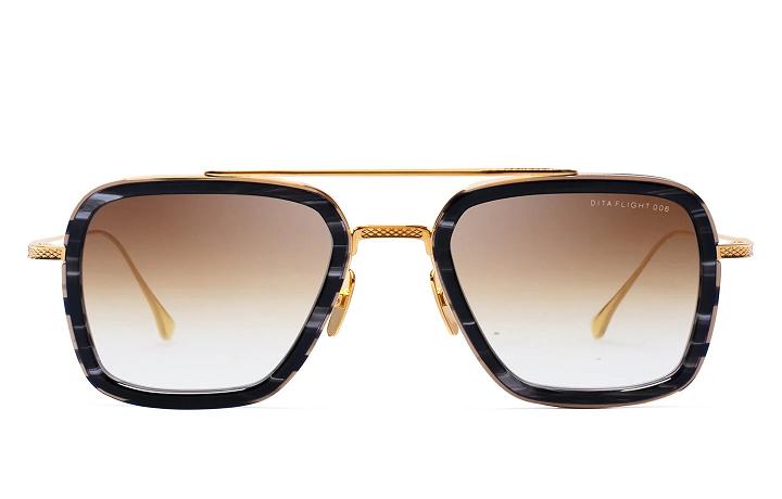 Dita Men's Flight 006 Sunglasses Black Gold DIZ801374 USA